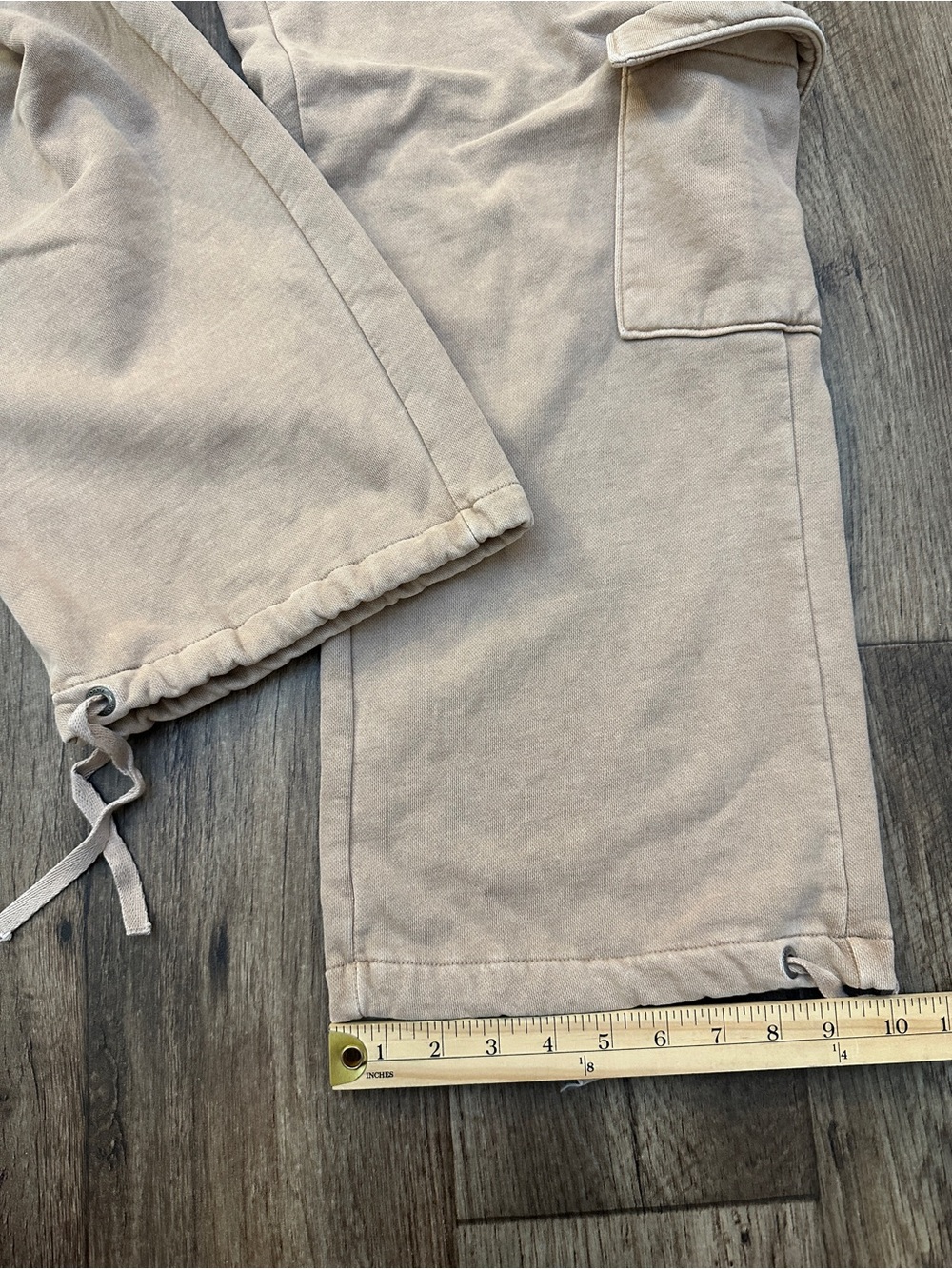 Roxy Double Up Cargo Cotton Blend Casual Joggers Women’s Size XL Beige Tan - Picture 7 of 10